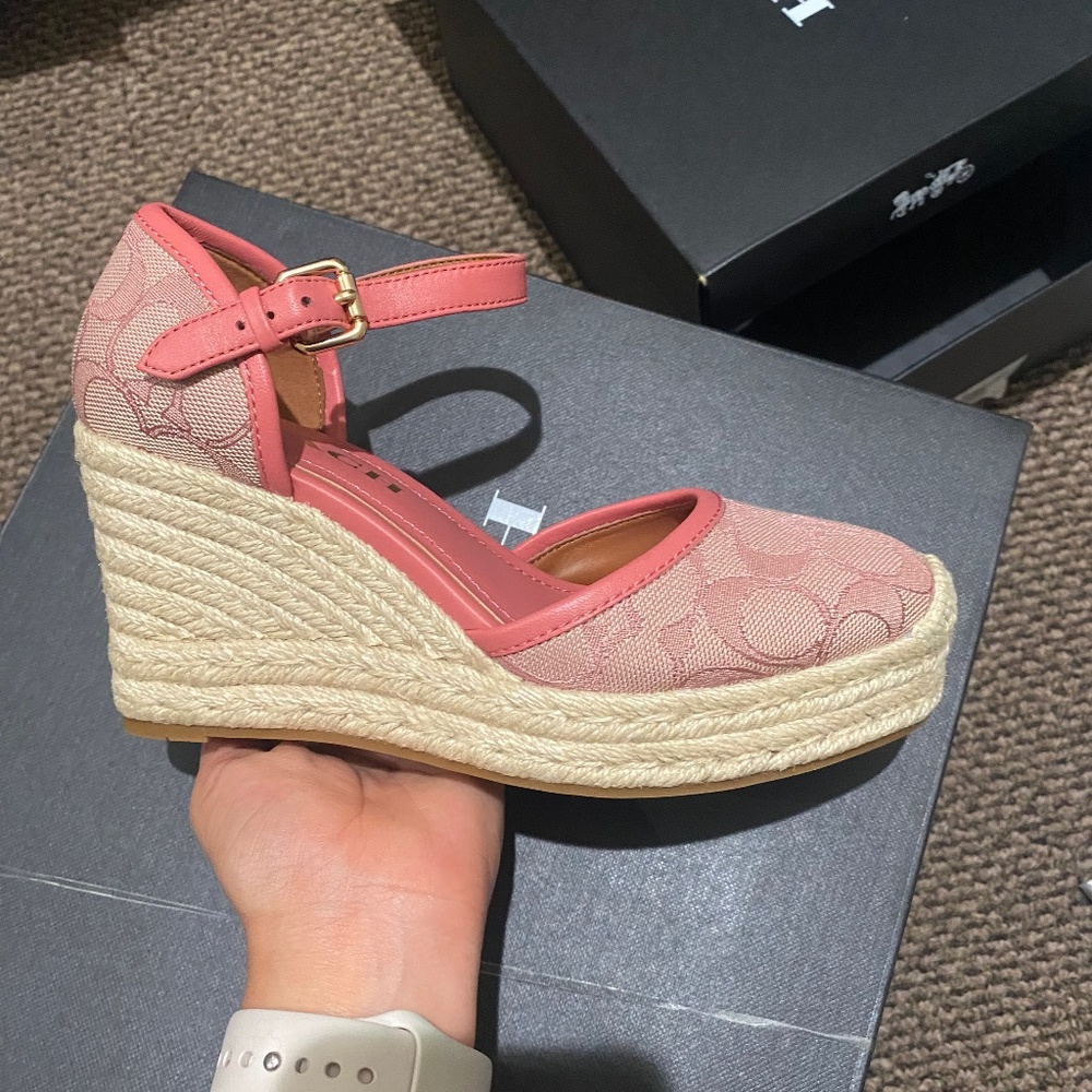 Brand new coach espadrille